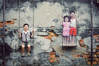 Nghệ thuật độc đáo trên đường phố Penang Nghệ thuật độc đáo trên đường phố Penang