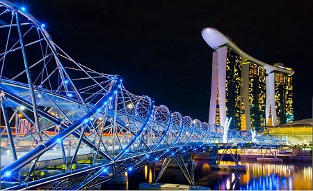 Chiêm ngưỡng cầu Helix Singapore