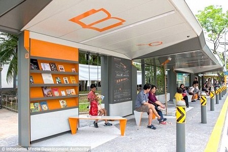 Singapore cho ra mắt trạm xe bus công nghệ mới