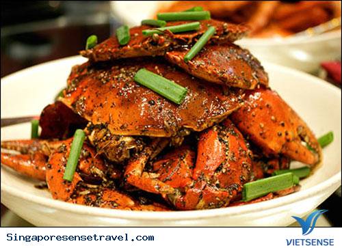 Cua cay và tiêu đen: