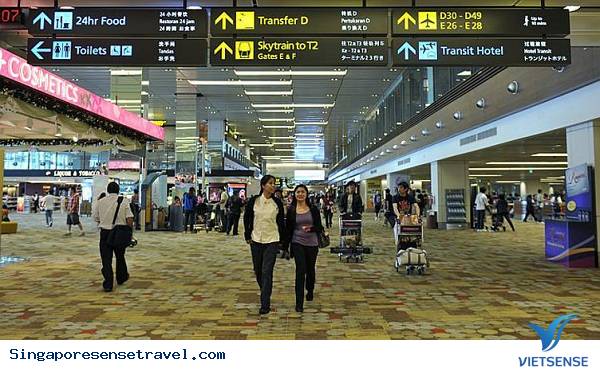 VietSen hướng dẫn các bạn cách đi từ Nhà ga số 1 sang số 2 nằm ở Changi VietSen hướng dẫn các bạn cách đi từ Nhà ga số 1 sang số 2 nằm ở Changi