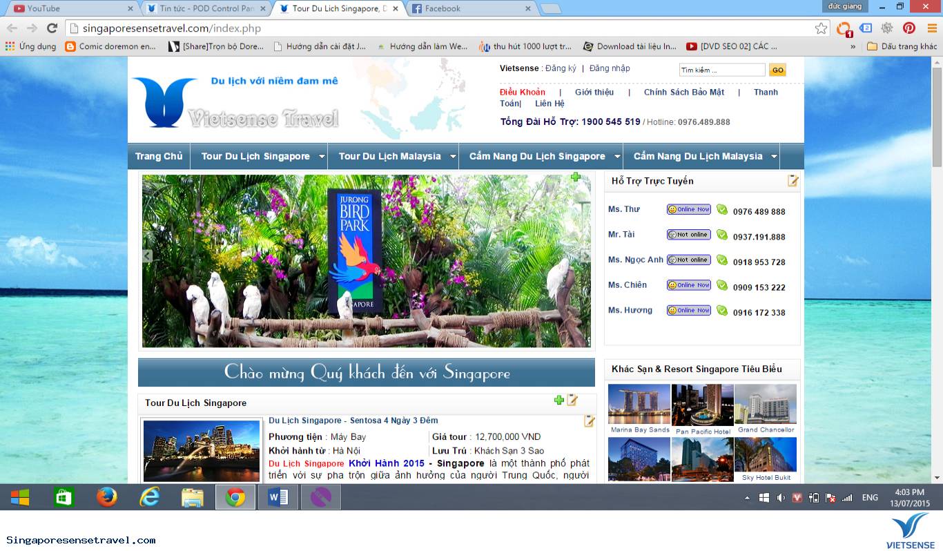 Giới thiệu về Trang Website Singaporesensetravel.com - Ảnh 1 Giới thiệu về Trang Website Singaporesensetravel.com - Ảnh 1