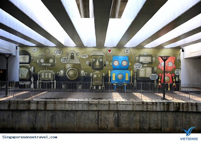Những tác phẩm đường phố công cộng ở Singapore - Ảnh 8