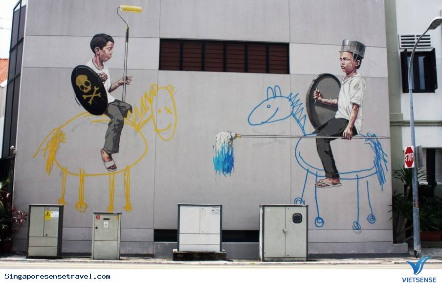 Những tác phẩm đường phố công cộng ở Singapore - Ảnh 7